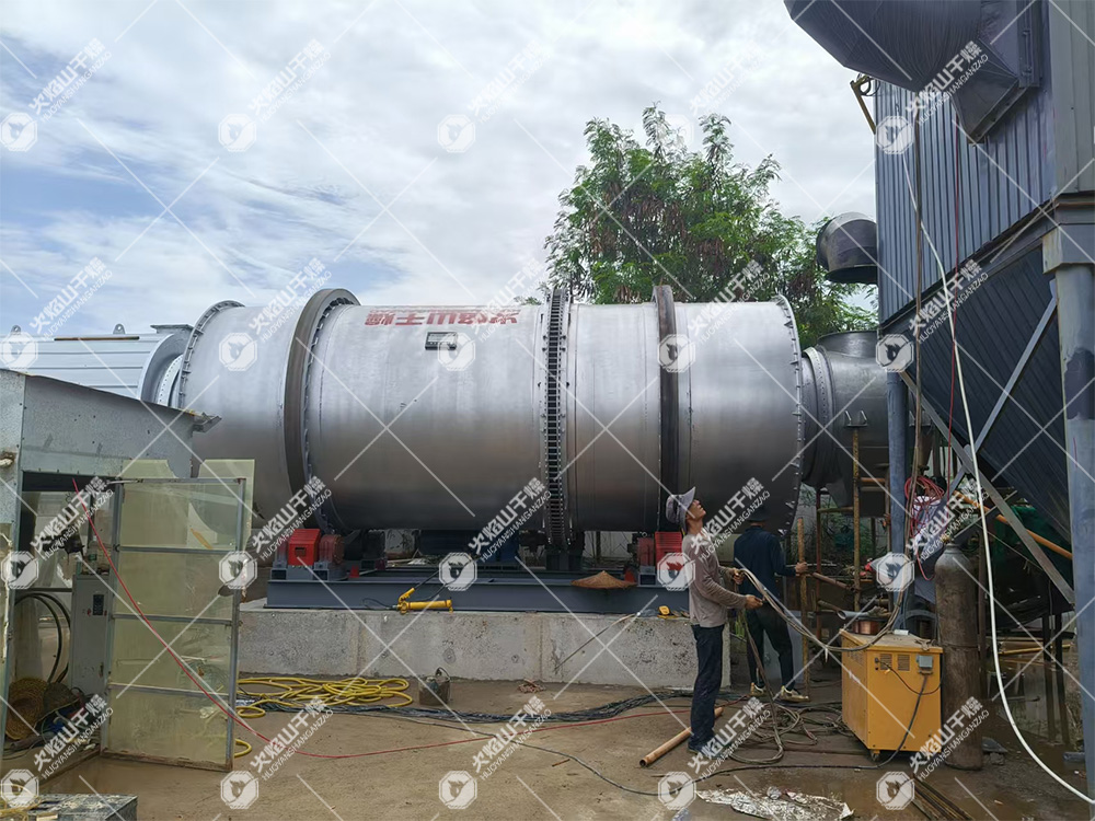 调试圆满成功！ 30t/h 河沙烘干生产