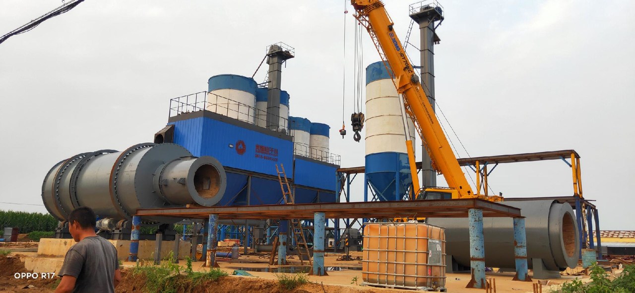 山东烟台 50t/h 金尾矿烘干筛分生产